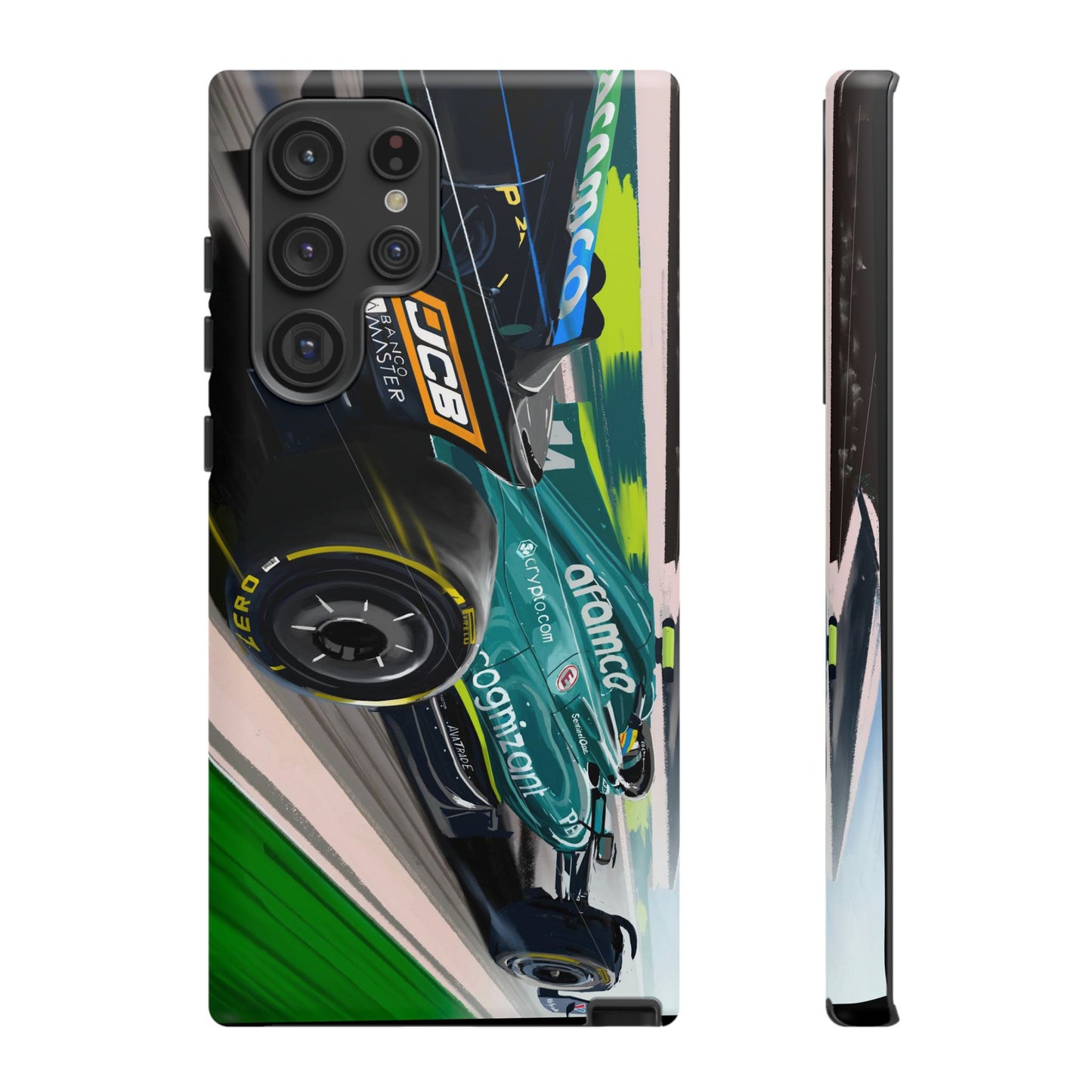 Fernando Alonso Aston Martin F1 Case iPhone 16 15 14 13 12 Samsung Galaxy Pixel
