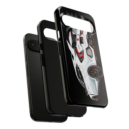 White Type-r civic Case iPhone 18 17 16 15 14 13 12 Pro Samsung Galaxy Pixel
