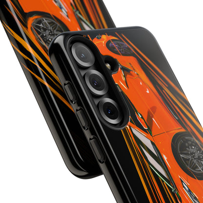 Orange C8 corvette Z06 iPhone 18 17 16 15 14 13 12 Pro  Samsung Galaxy Pixel