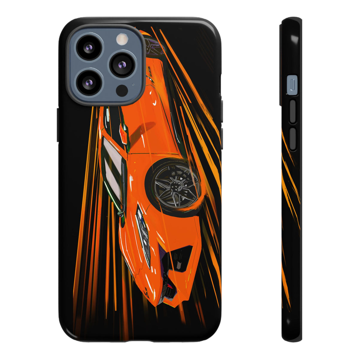 Orange C8 corvette Z06 iPhone 18 17 16 15 14 13 12 Pro  Samsung Galaxy Pixel