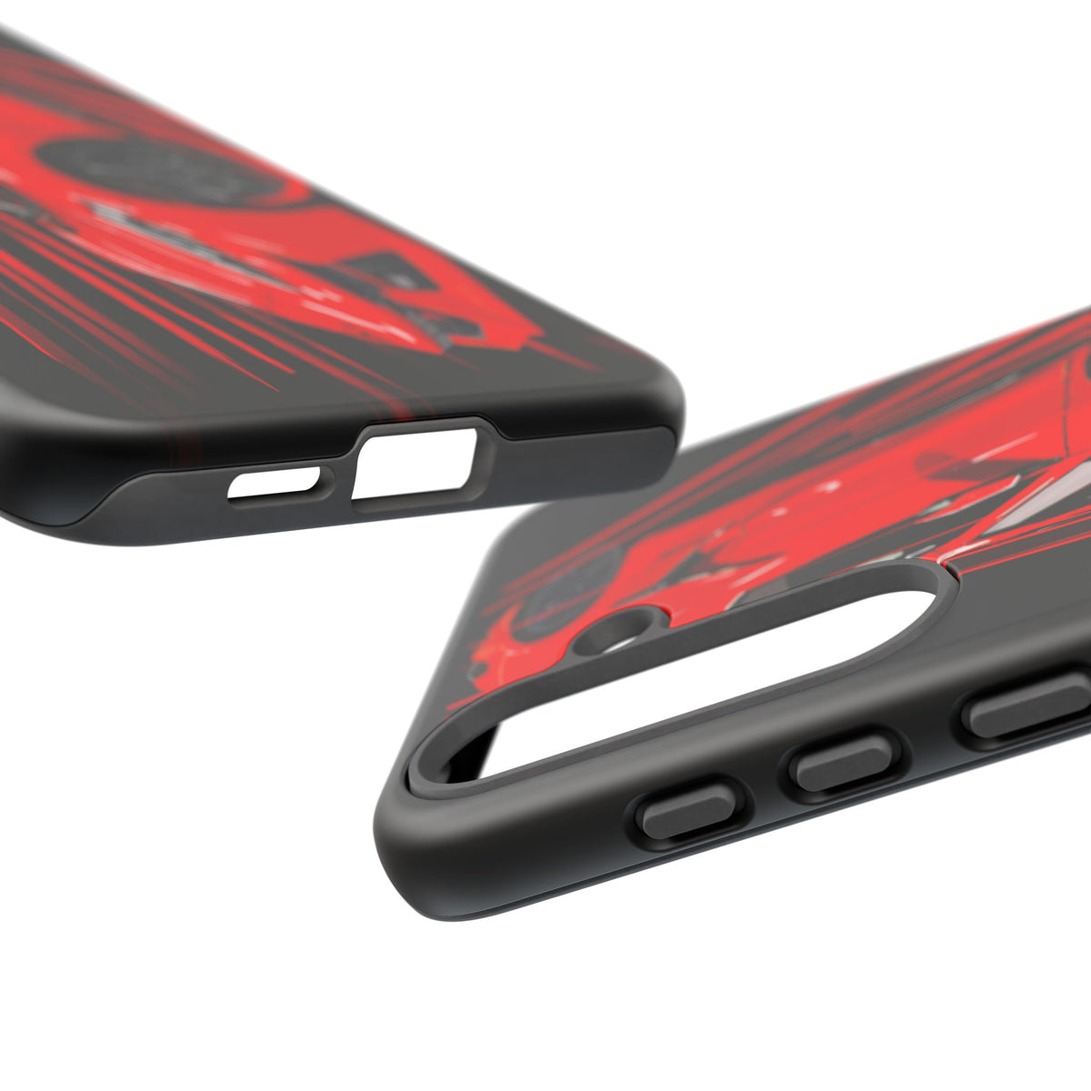 Red C8 corvette Z06 Case iPhone 18 17 16 15 14 13 12 11 Pro Samsung Galaxy Pixel