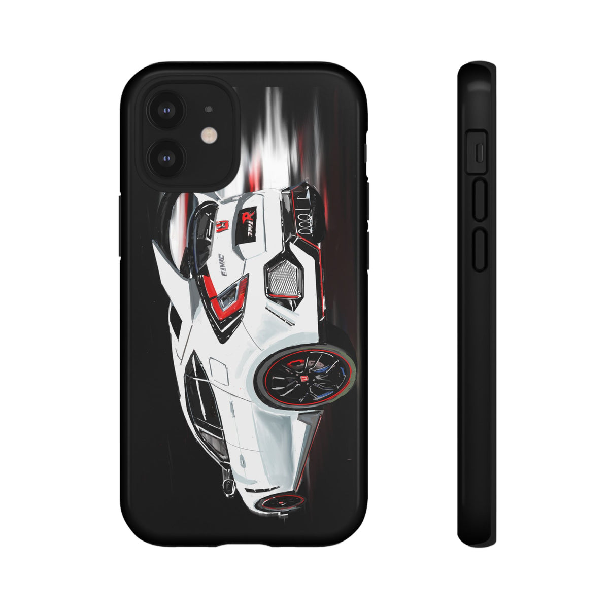 White Type-r civic Case iPhone 18 17 16 15 14 13 12 Pro Samsung Galaxy Pixel