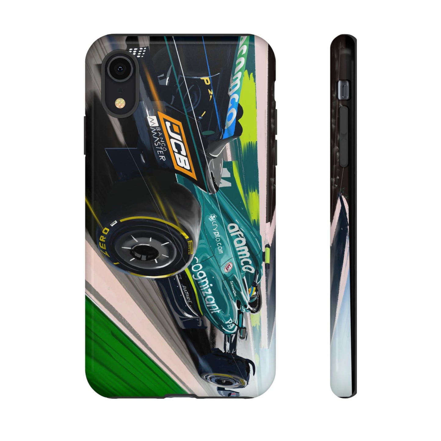 Fernando Alonso Aston Martin F1 Case iPhone 16 15 14 13 12 Samsung Galaxy Pixel