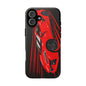 Red C8 corvette Z06 Case iPhone 18 17 16 15 14 13 12 11 Pro Samsung Galaxy Pixel