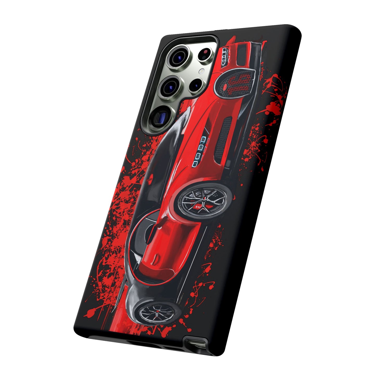Red Bugatti Chiron Case iPhone 16 15 14 13 12 11 Pro max Samsung Galaxy Pixel