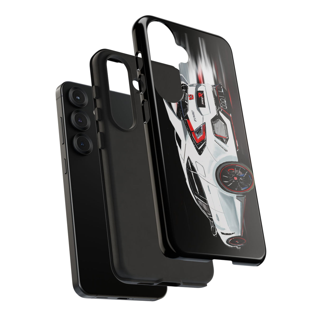 White Type-r civic Case iPhone 18 17 16 15 14 13 12 Pro Samsung Galaxy Pixel