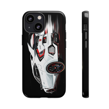 White Type-r civic Case iPhone 18 17 16 15 14 13 12 Pro Samsung Galaxy Pixel