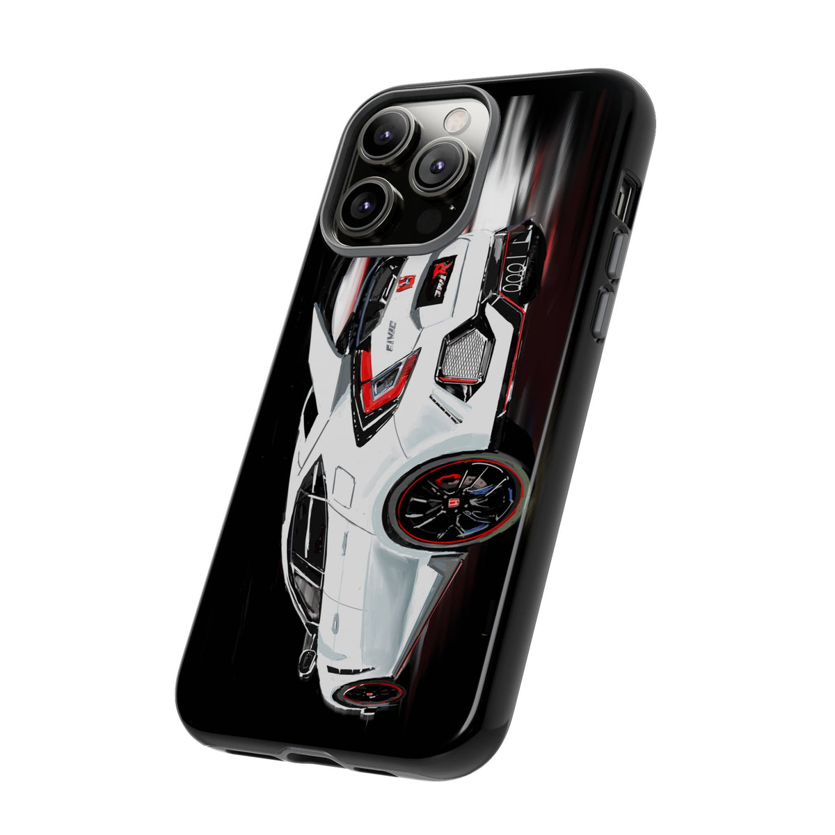 White Type-r civic Case iPhone 18 17 16 15 14 13 12 Pro Samsung Galaxy Pixel