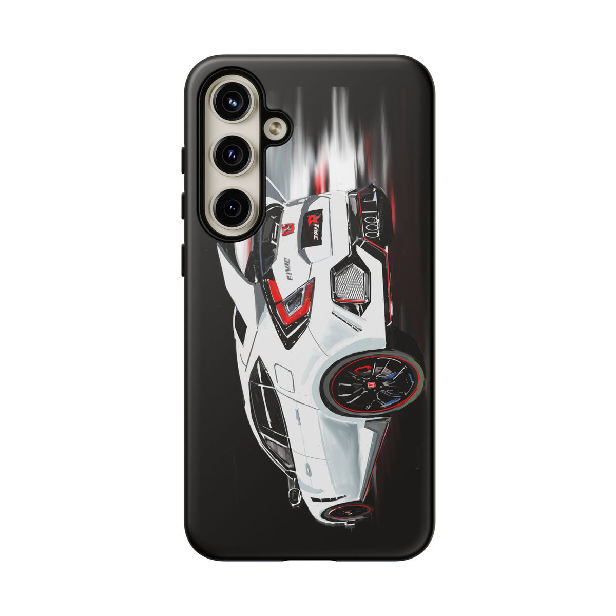 White Type-r civic Case iPhone 18 17 16 15 14 13 12 Pro Samsung Galaxy Pixel