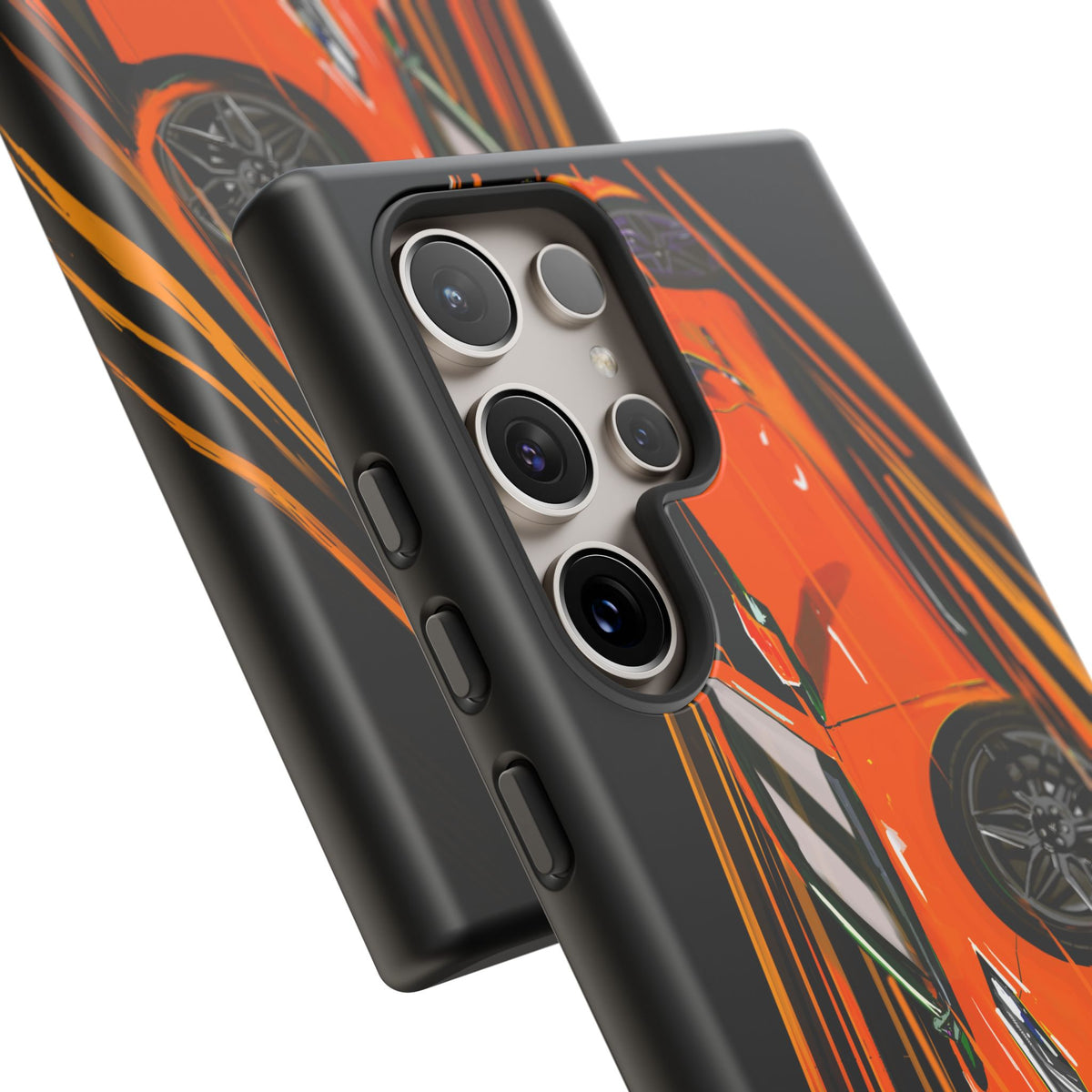 Orange C8 corvette Z06 iPhone 18 17 16 15 14 13 12 Pro  Samsung Galaxy Pixel