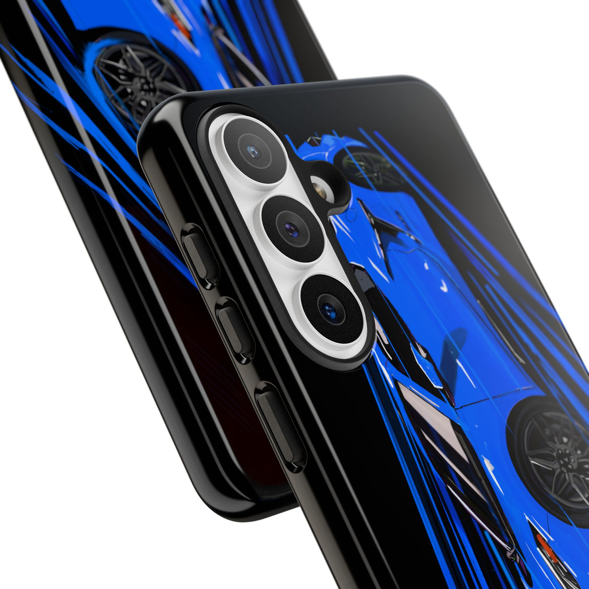 Blue Corvette C8 z06 Design for iPhone 18 17 16 15 14 13 Pro Max
