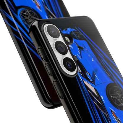 Blue Corvette C8 z06 Design for iPhone 18 17 16 15 14 13 Pro Max