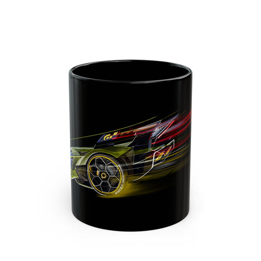 Lamborghini V12 Vision Gran Turismo  Coffee Tea Black Mug (11oz, 15oz)