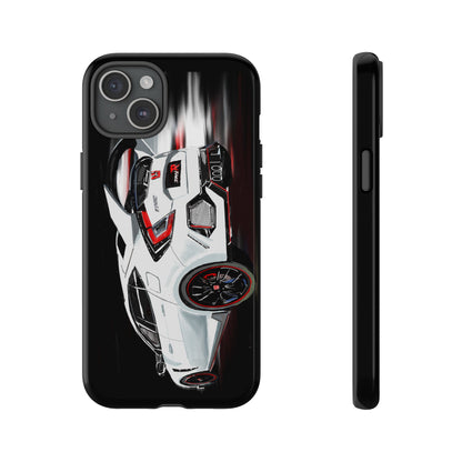 White Type-r civic Case iPhone 18 17 16 15 14 13 12 Pro Samsung Galaxy Pixel