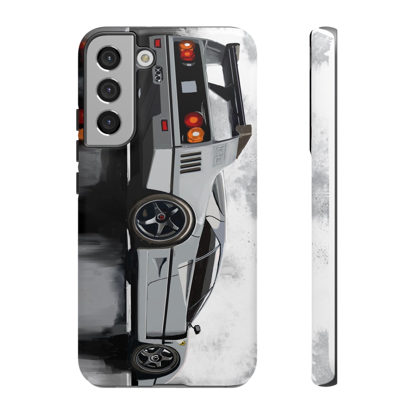 Gray Ferrari F40 Case iPhone 16 15 14 13 12 11 Pro max Samsung Galaxy Pixel