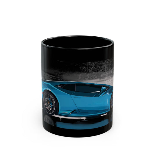Lamborghini Huracan Black  Coffee Tea Mug (11oz, 15oz)