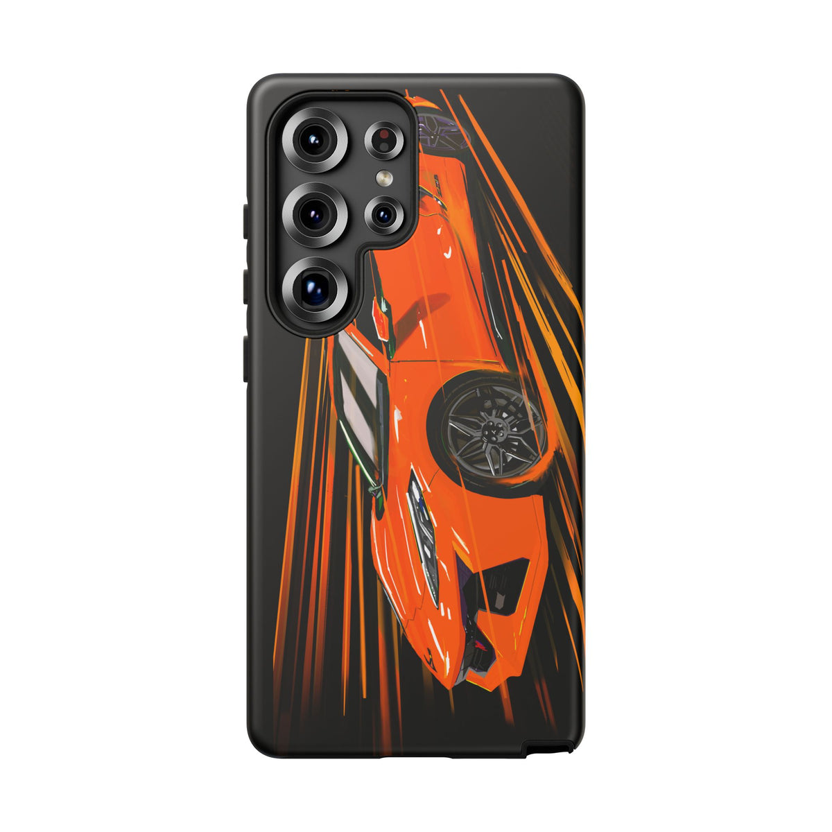Orange C8 corvette Z06 iPhone 18 17 16 15 14 13 12 Pro  Samsung Galaxy Pixel