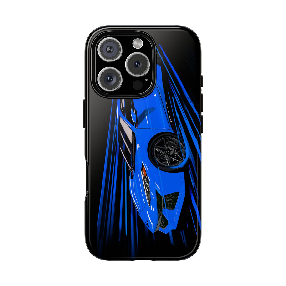 Blue Corvette C8 z06 Design for iPhone 18 17 16 15 14 13 Pro Max