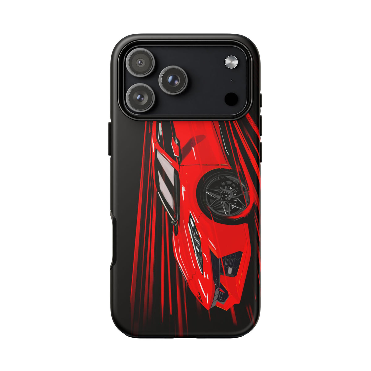 Red C8 corvette Z06 Case iPhone 18 17 16 15 14 13 12 11 Pro Samsung Galaxy Pixel