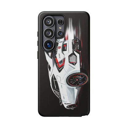 White Type-r civic Case iPhone 18 17 16 15 14 13 12 Pro Samsung Galaxy Pixel