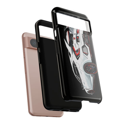 White Type-r civic Case iPhone 18 17 16 15 14 13 12 Pro Samsung Galaxy Pixel