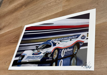 Porsche 962 Giclee print