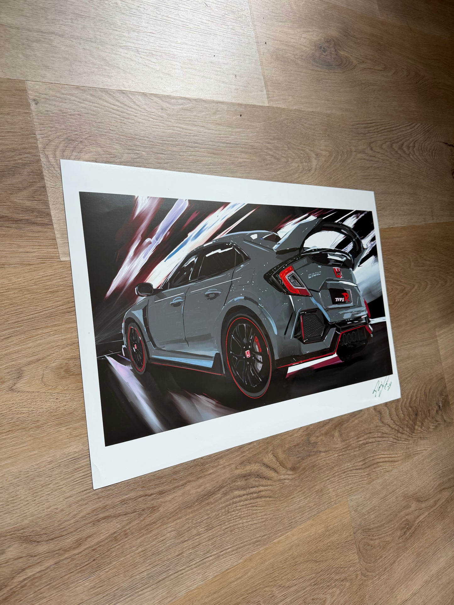 Gray Honda civic Type-R