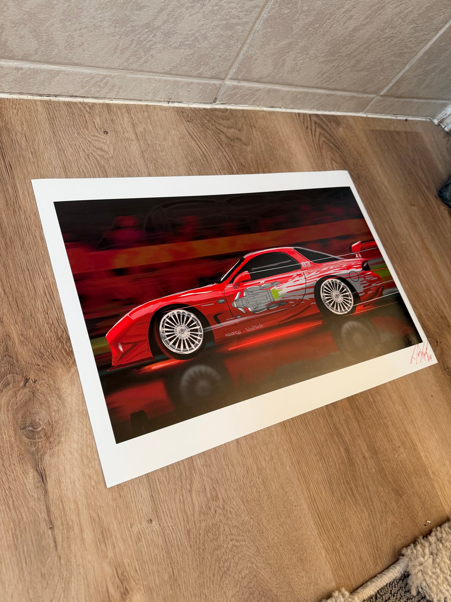 Dom’s Mazda rx7 Giclee print