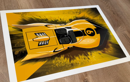 Racer x shooting star Giclee print