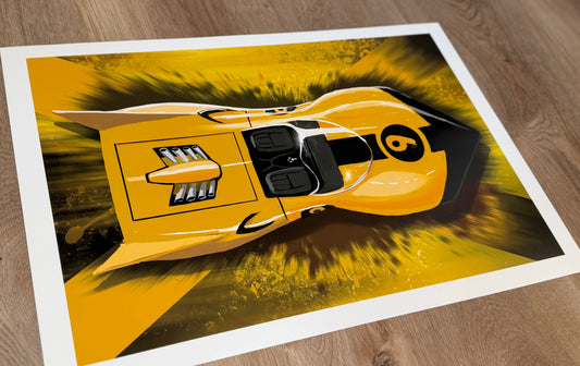Racer x shooting star Giclee print