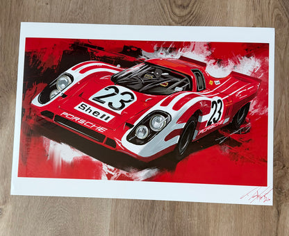 Porsche 917 shell Giclee print
