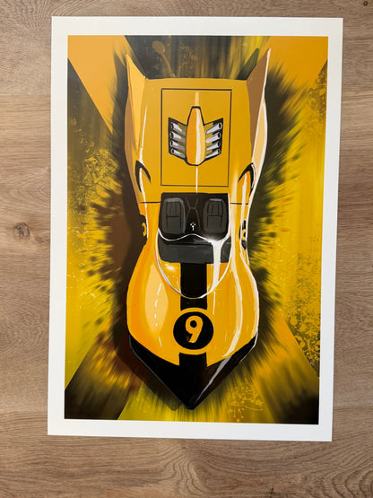 Racer x shooting star Giclee print