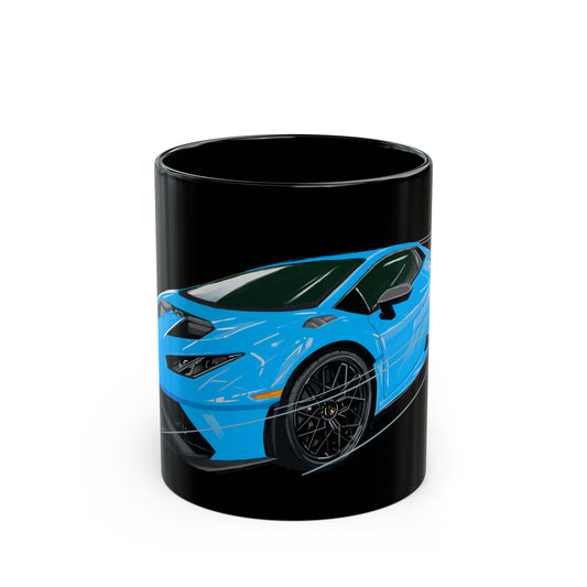 2022 Blue Lamborghini STO Black  Coffee Tea Mug (11oz, 15oz))