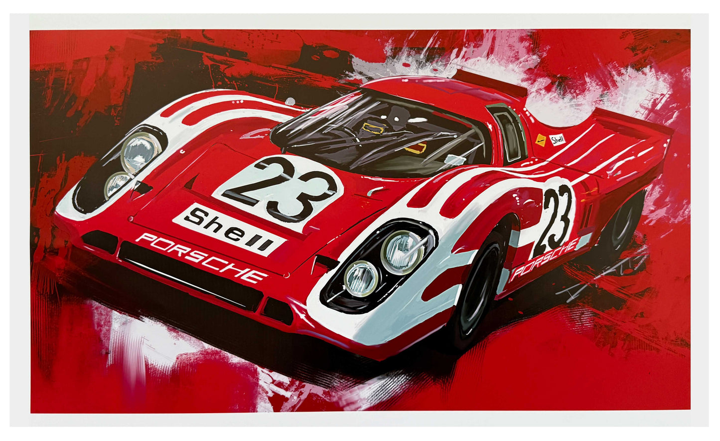 Shell Porsche 917k Le Mans Race Car.